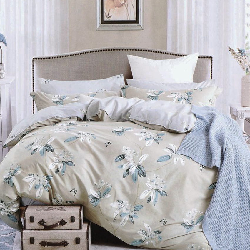 Printed Bed sheet DF Series 3in1 Bedding Set ( 2 pillowcases and 1 fitted Sheet ) DF091