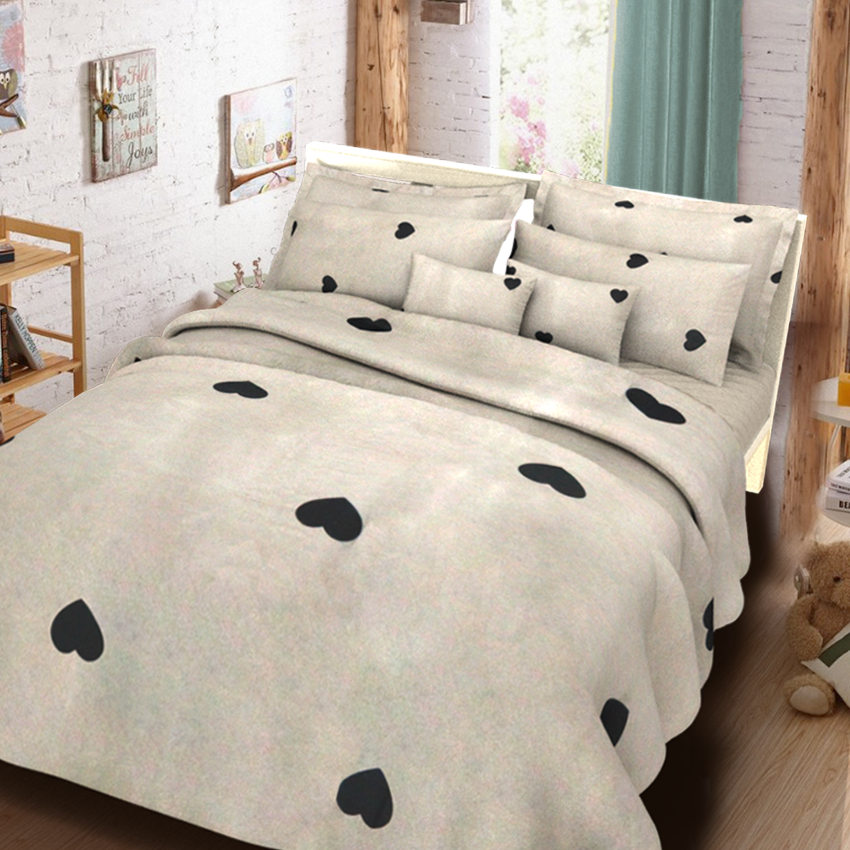 Printed Bed sheet DF Series 3in1 Bedding Set ( 2 pillowcases and 1 fitted Sheet ) DF5B