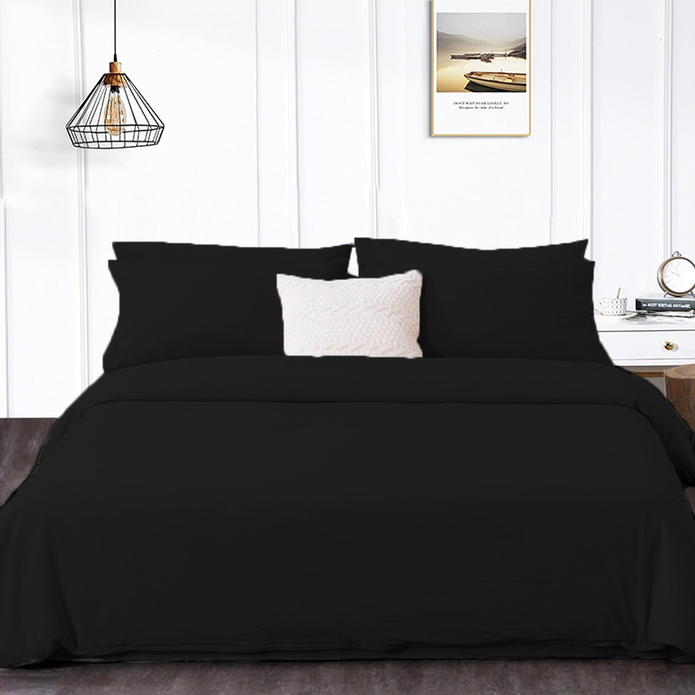 4in1 Plain Bedsheet ( 2 pillowcases, 1 Fitted Sheet, 1 Quilt cover )