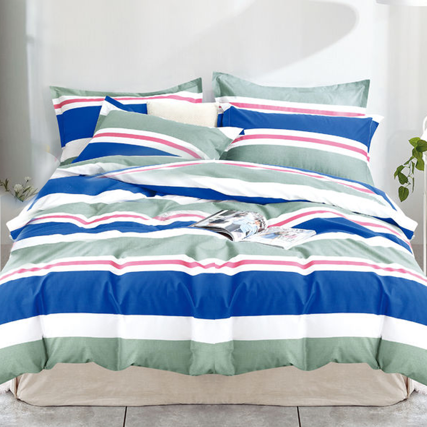 Printed Bed sheet DF Series 3in1 Bedding Set ( 2 pillowcases and 1 fitted Sheet ) DF607