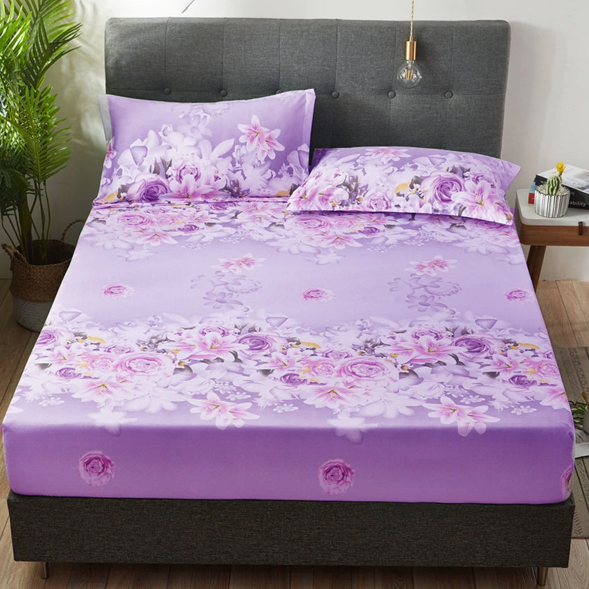 Printed Bed sheet NQ Series 3in1 Bedding Set ( 2 pillowcases and 1 fitted Sheet ) NQ57