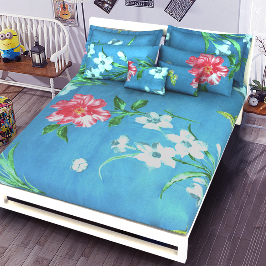 Printed Bed sheet NQ Series 3in1 Bedding Set ( 2 pillowcases and 1 fitted Sheet ) NQ224