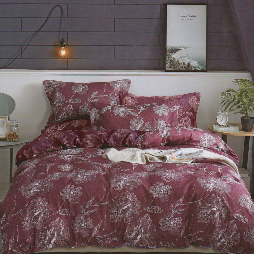 Printed Bed sheet DF Series 3in1 Bedding Set ( 2 pillowcases and 1 fitted Sheet ) DF24A