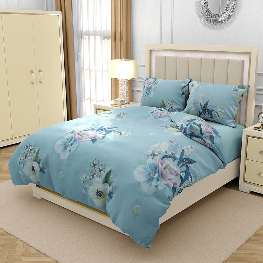 Printed Bed sheet DF Series 3in1 Bedding Set ( 2 pillowcases and 1 fitted Sheet ) DF272
