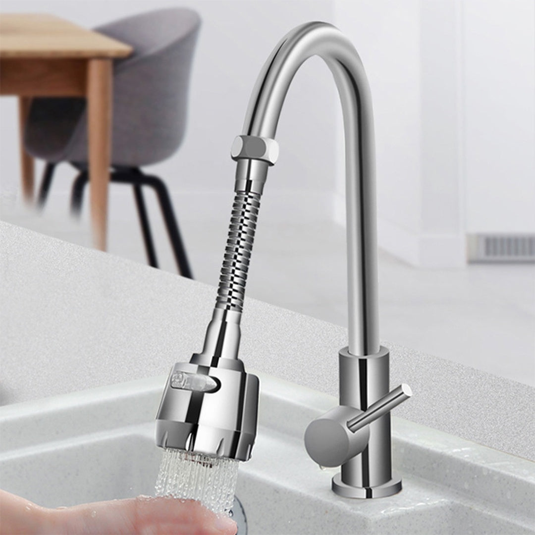 Anti-Splash Kitchen Sink Faucet Head Water-Saving Extender with 2 Gears Switch