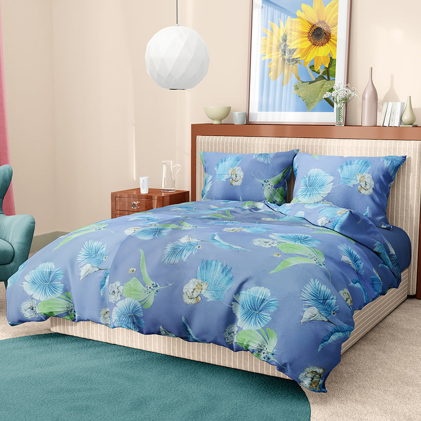 Printed Bed sheet NQ Series 3in1 Bedding Set ( 2 pillowcases and 1 fitted Sheet ) NQ374