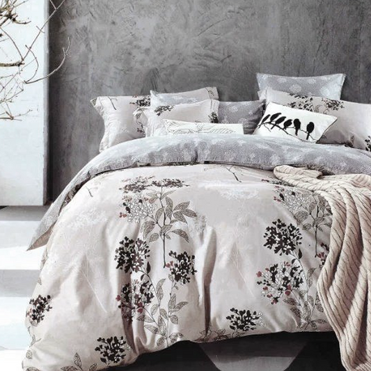 Printed Bed sheet DF Series 3in1 Bedding Set ( 2 pillowcases and 1 fitted Sheet ) DF054