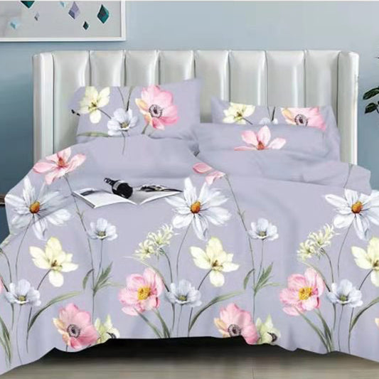 Printed Bed sheet NQ Series 3in1 Bedding Set ( 2 pillowcases and 1 fitted Sheet ) NQ211