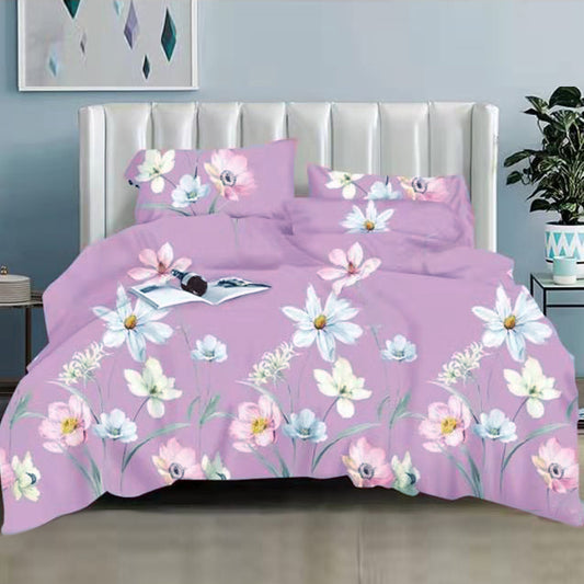 Printed Bed sheet NQ Series 3in1 Bedding Set ( 2 pillowcases and 1 fitted Sheet ) NQ209