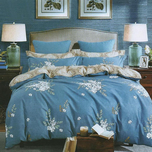 Printed Bed sheet DF Series 3in1 Bedding Set ( 2 pillowcases and 1 fitted Sheet ) DF41