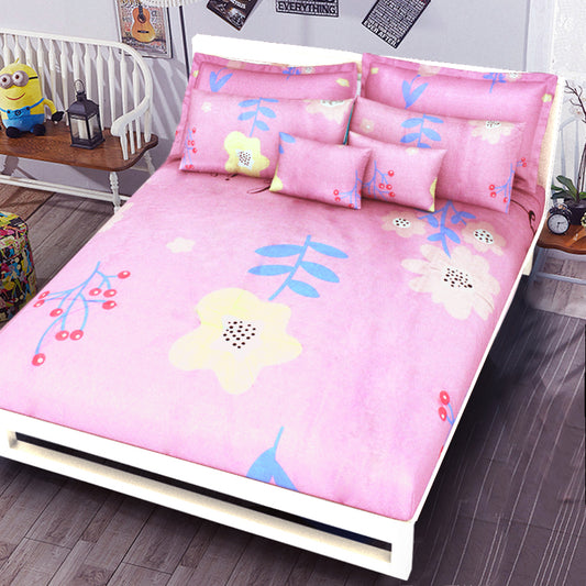 Printed Bed sheet NQ Series 3in1 Bedding Set ( 2 pillowcases and 1 fitted Sheet ) NQ202