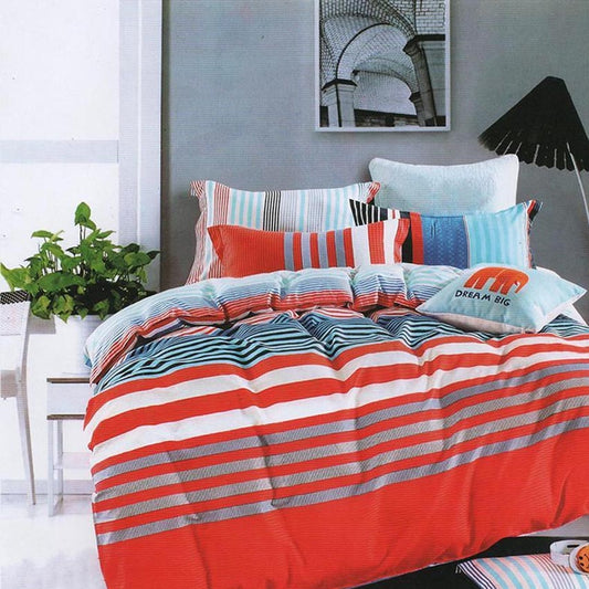 Printed Bed sheet DF Series 3in1 Bedding Set ( 2 pillowcases and 1 fitted Sheet ) DF65