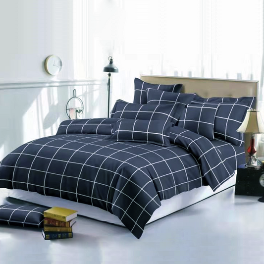 Printed Bed sheet NQ Series 3in1 Bedding Set ( 2 pillowcases and 1 fitted Sheet ) NQ12