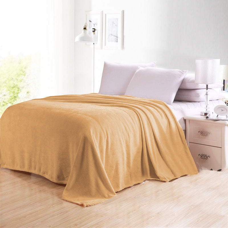 Plain Coral Fleece Blanket B2021