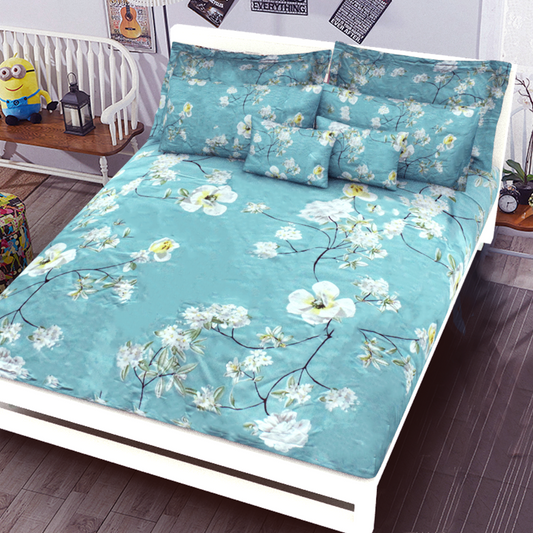 Printed Bed sheet NQ Series 3in1 Bedding Set ( 2 pillowcases and 1 fitted Sheet ) NQ140