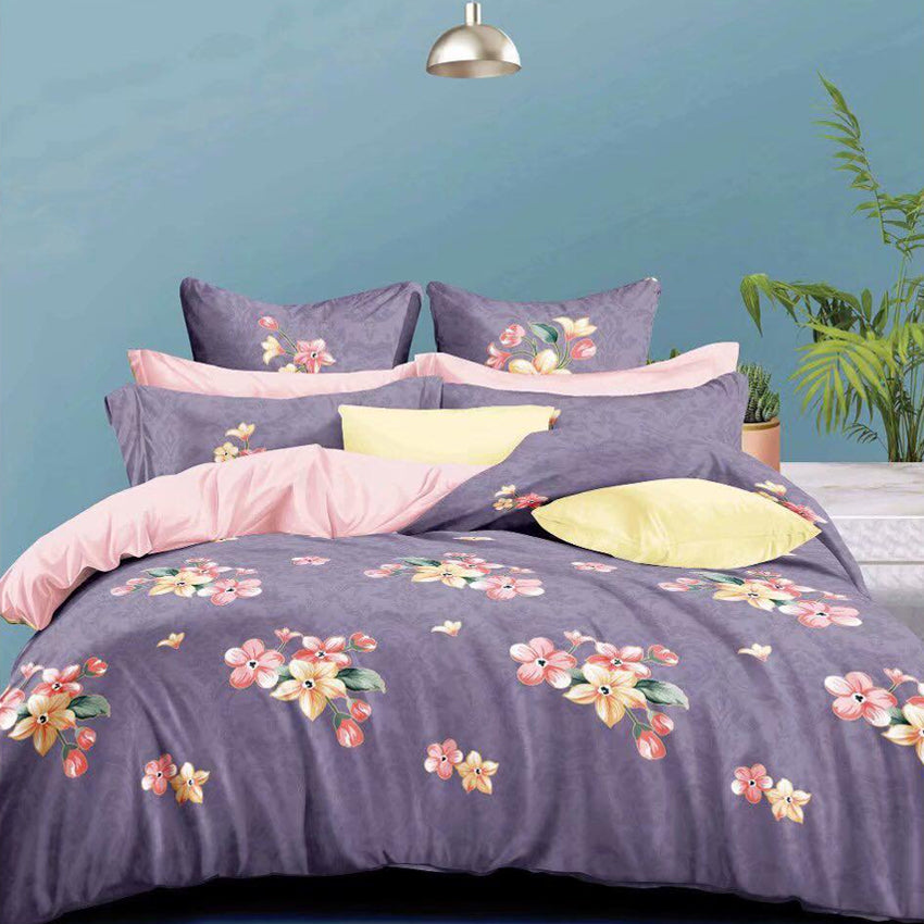 Printed Bed sheet NQ Series 3in1 Bedding Set ( 2 pillowcases and 1 fitted Sheet ) NQ11
