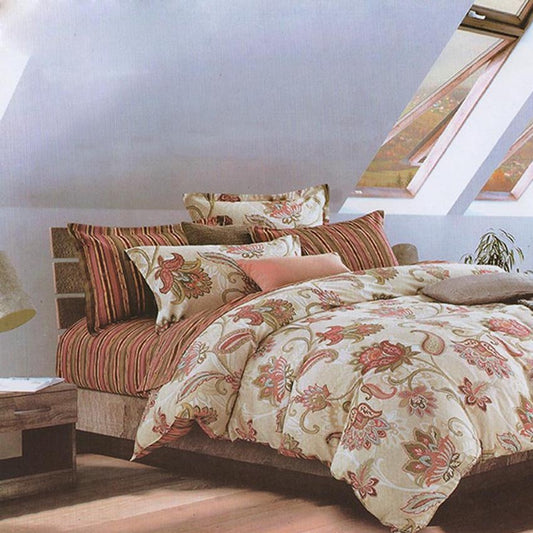 Printed Bed sheet DF Series 3in1 Bedding Set ( 2 pillowcases and 1 fitted Sheet ) DF5