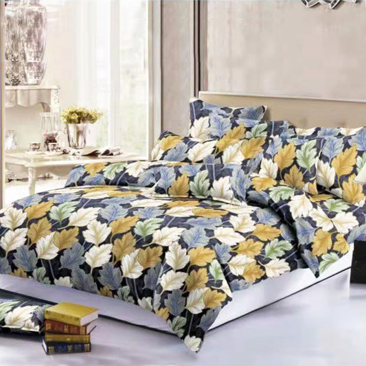 Printed Bed sheet NQ Series 3in1 Bedding Set ( 2 pillowcases and 1 fitted Sheet ) NQ220