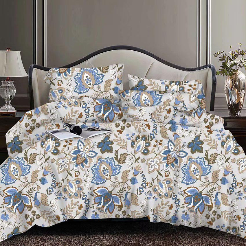 Printed Bed sheet NQ Series 3in1 Bedding Set ( 2 pillowcases and 1 fitted Sheet ) NQ232