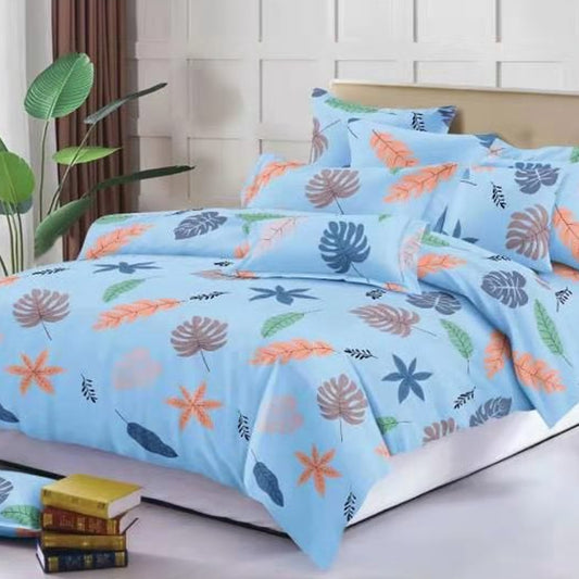Printed Bed sheet NQ Series 3in1 Bedding Set ( 2 pillowcases and 1 fitted Sheet ) NQ316