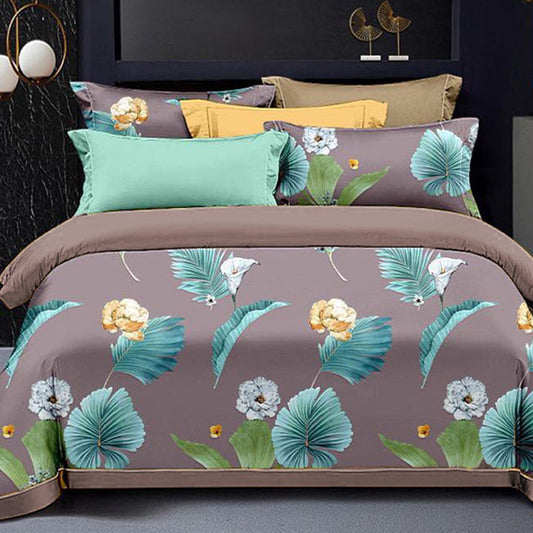 Printed Bed sheet NQ Series 3in1 Bedding Set ( 2 pillowcases and 1 fitted Sheet ) NQ377