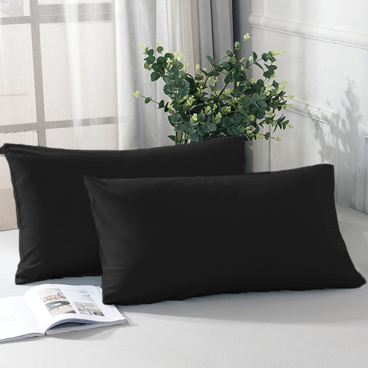 2 pcs Pillowcase 18x28 inches 2017Black-PC