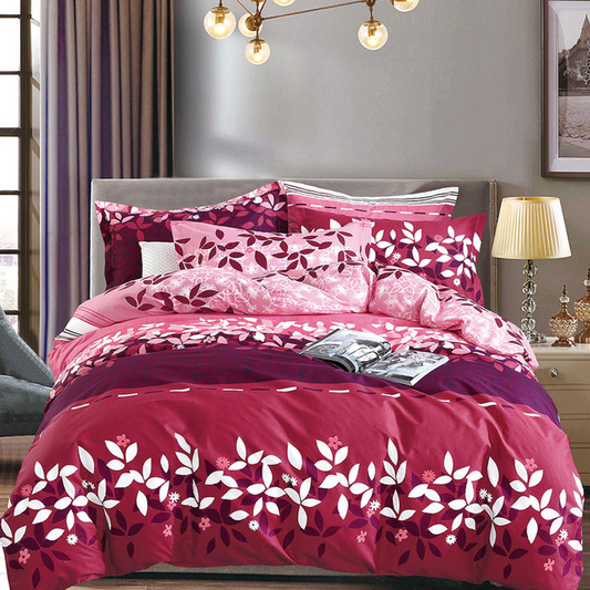 Printed Bed sheet DF Series 3in1 Bedding Set ( 2 pillowcases and 1 fitted Sheet ) DF4