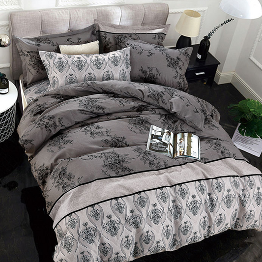 Printed Bed sheet DF Series 3in1 Bedding Set ( 2 pillowcases and 1 fitted Sheet ) DF238