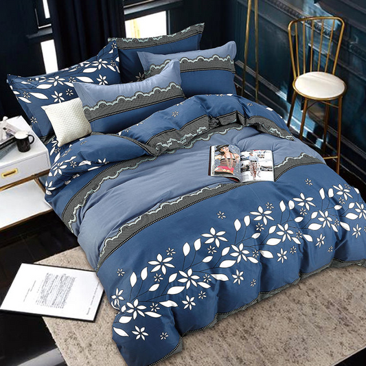 Printed Bed sheet DF Series 3in1 Bedding Set ( 2 pillowcases and 1 fitted Sheet ) DF235
