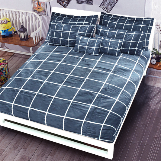 Printed Bed sheet NQ Series 3in1 Bedding Set ( 2 pillowcases and 1 fitted Sheet ) NQ266A
