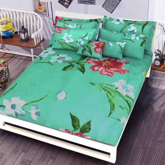 Printed Bed sheet NQ Series 3in1 Bedding Set ( 2 pillowcases and 1 fitted Sheet ) NQ235