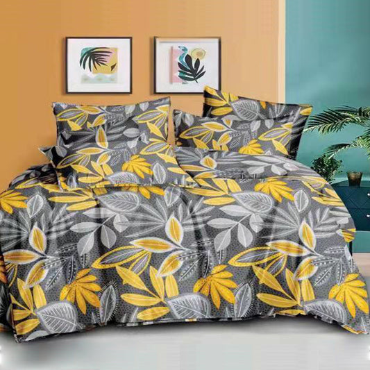 Printed Bed sheet NQ Series 3in1 Bedding Set ( 2 pillowcases and 1 fitted Sheet ) NQ716