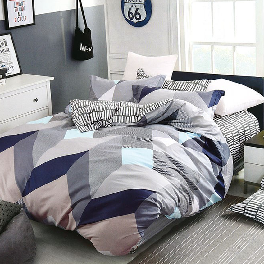 Printed Bed sheet DF Series 3in1 Bedding Set ( 2 pillowcases and 1 fitted Sheet ) DF157