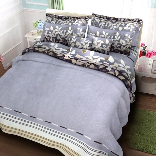 Printed Bed sheet DF Series 3in1 Bedding Set ( 2 pillowcases and 1 fitted Sheet ) DF91