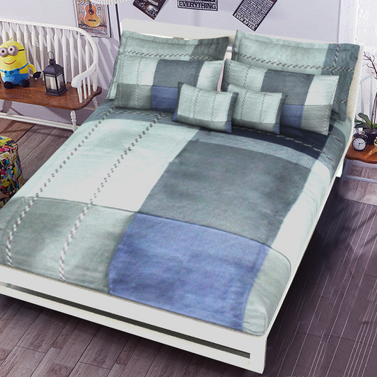 Printed Bed sheet NQ Series 3in1 Bedding Set ( 2 pillowcases and 1 fitted Sheet ) NQ55