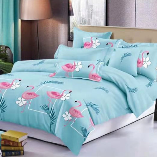 Printed Bed sheet NQ Series 3in1 Bedding Set ( 2 pillowcases and 1 fitted Sheet ) NQ5