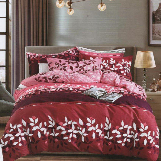 Printed Bed sheet DF Series 3in1 Bedding Set ( 2 pillowcases and 1 fitted Sheet ) DF04