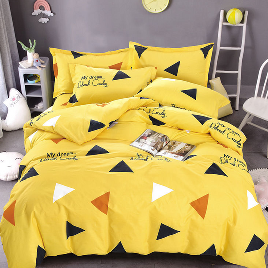 Printed Bed sheet DF Series 3in1 Bedding Set ( 2 pillowcases and 1 fitted Sheet ) DF240