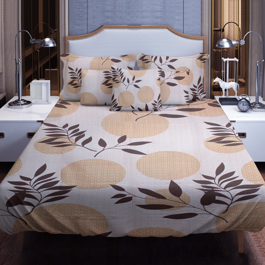 Printed Bed sheet DF Series 3in1 Bedding Set ( 2 pillowcases and 1 fitted Sheet ) DF2144