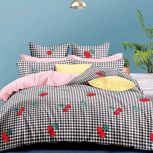 Printed Bed sheet NQ Series 3in1 Bedding Set ( 2 pillowcases and 1 fitted Sheet ) NQ30