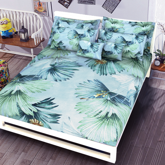 Printed Bed sheet NQ Series 3in1 Bedding Set ( 2 pillowcases and 1 fitted Sheet ) NQ326