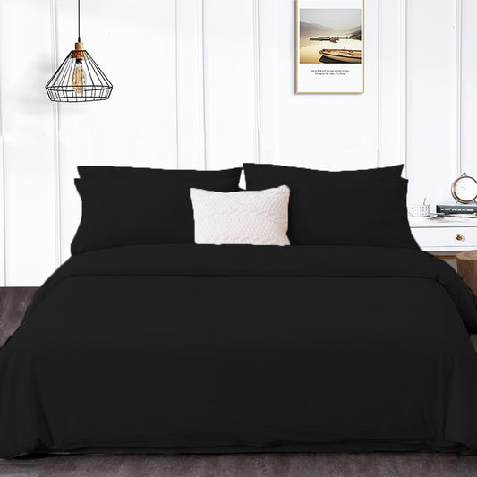 4in1 Plain Bedsheet ( 2 pillowcases, 1 Fitted Sheet, 1 Quilt cover )