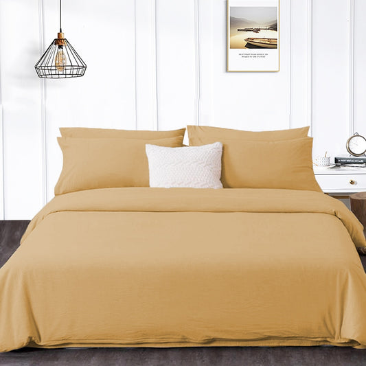 4in1 Plain Bedsheet ( 2 pillowcases, 1 Fitted Sheet, 1 Quilt cover )