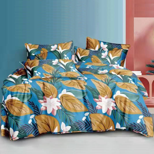Printed Bed sheet NQ Series 3in1 Bedding Set ( 2 pillowcases and 1 fitted Sheet ) NQ706