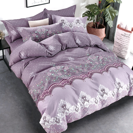 Printed Bed sheet DF Series 3in1 Bedding Set ( 2 pillowcases and 1 fitted Sheet ) DF237