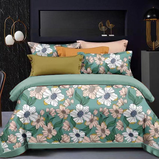 Printed Bed sheet NQ Series 3in1 Bedding Set ( 2 pillowcases and 1 fitted Sheet ) NQ368