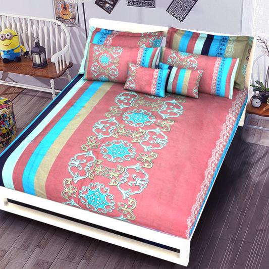 Printed Bed sheet NQ Series 3in1 Bedding Set ( 2 pillowcases and 1 fitted Sheet ) NQ131