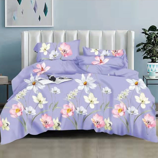 Printed Bed sheet NQ Series 3in1 Bedding Set ( 2 pillowcases and 1 fitted Sheet ) NQ208