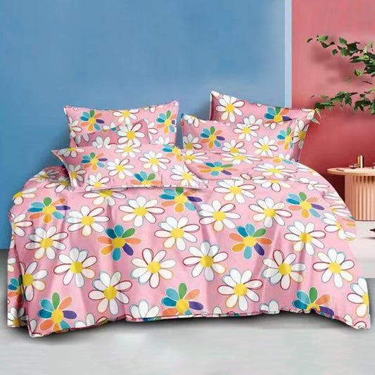 Printed Bed sheet NQ Series 3in1 Bedding Set ( 2 pillowcases and 1 fitted Sheet ) NQ719