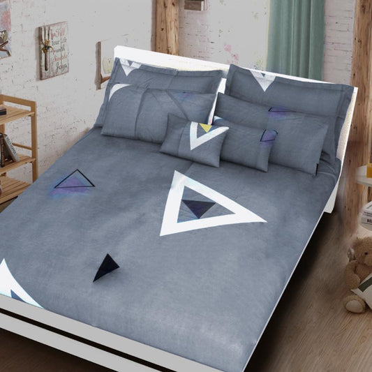 Printed Bed sheet NQ Series 3in1 Bedding Set ( 2 pillowcases and 1 fitted Sheet ) NQ154